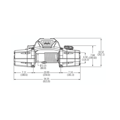 Winche warn Zeon 12, 24 Volt